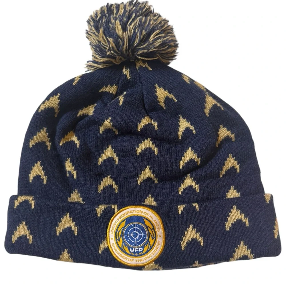 Star Trek Starfleet Academy United Federation of Planets Navy Winter Hat, Beanie